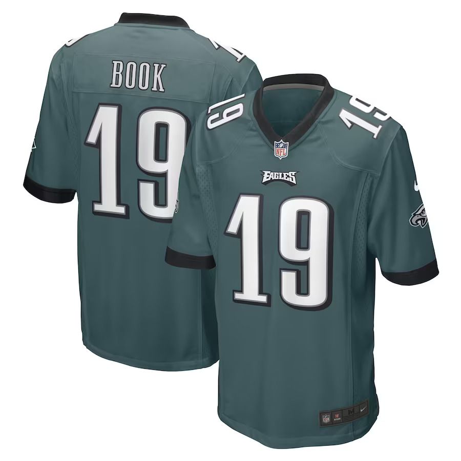 Men Philadelphia Eagles 19 Ian Book Nike Midnight Green Game Player NFL Jersey